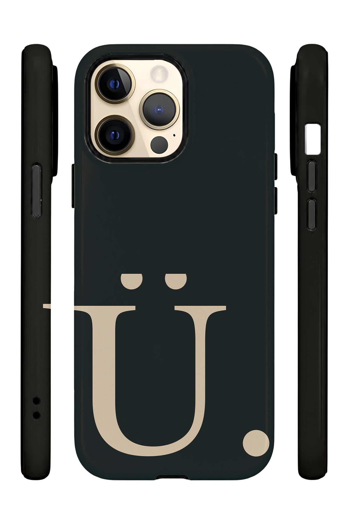 iPhone 12 Pro Vorian Noir Beige Ü - Yan