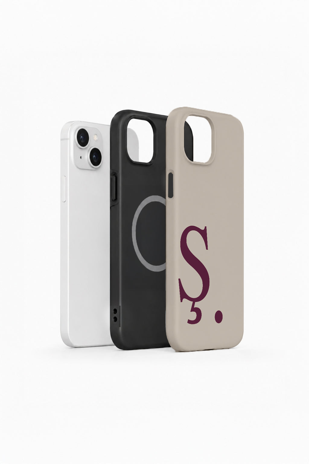 iPhone 14 Plus Vorian Greige Wine Ş - MagSafe Katmanlı