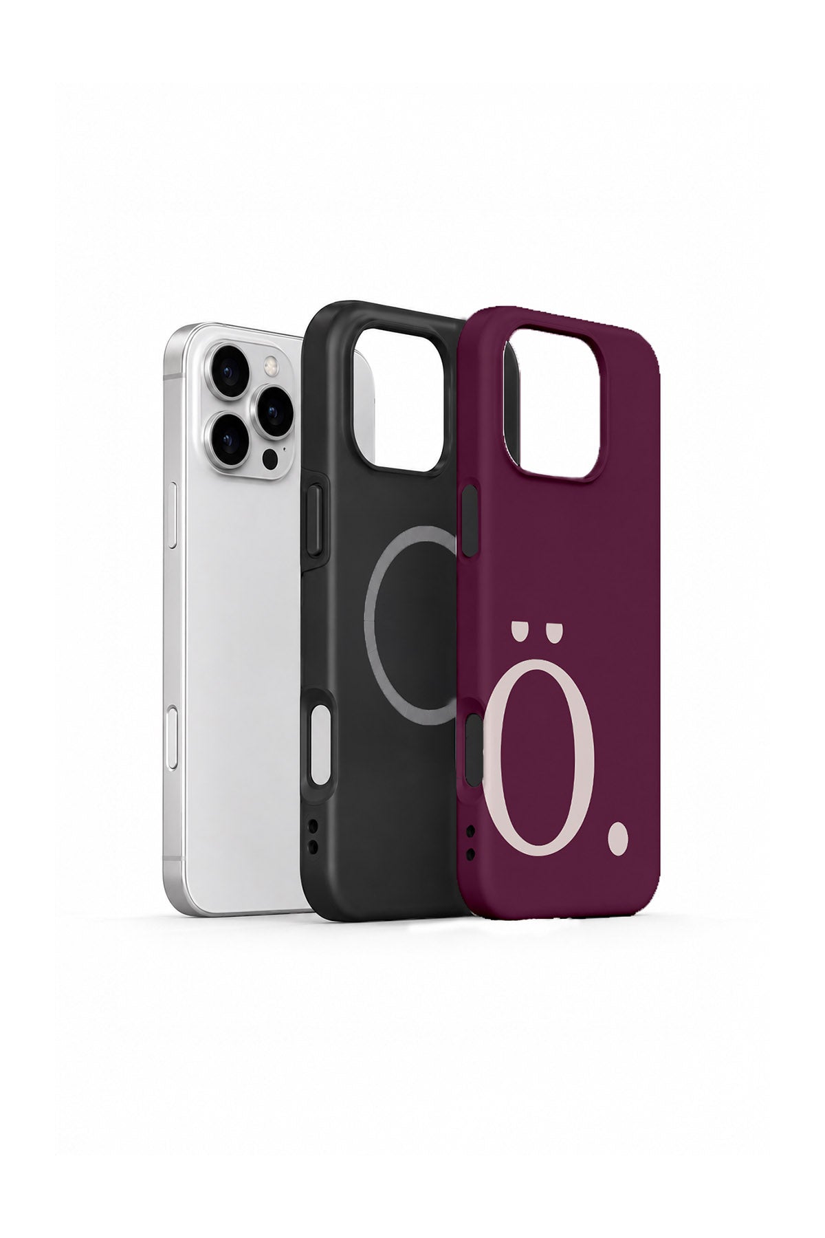 iPhone 16 Pro Max Vorian Wine Blush Ö - MagSafe Katmanlı