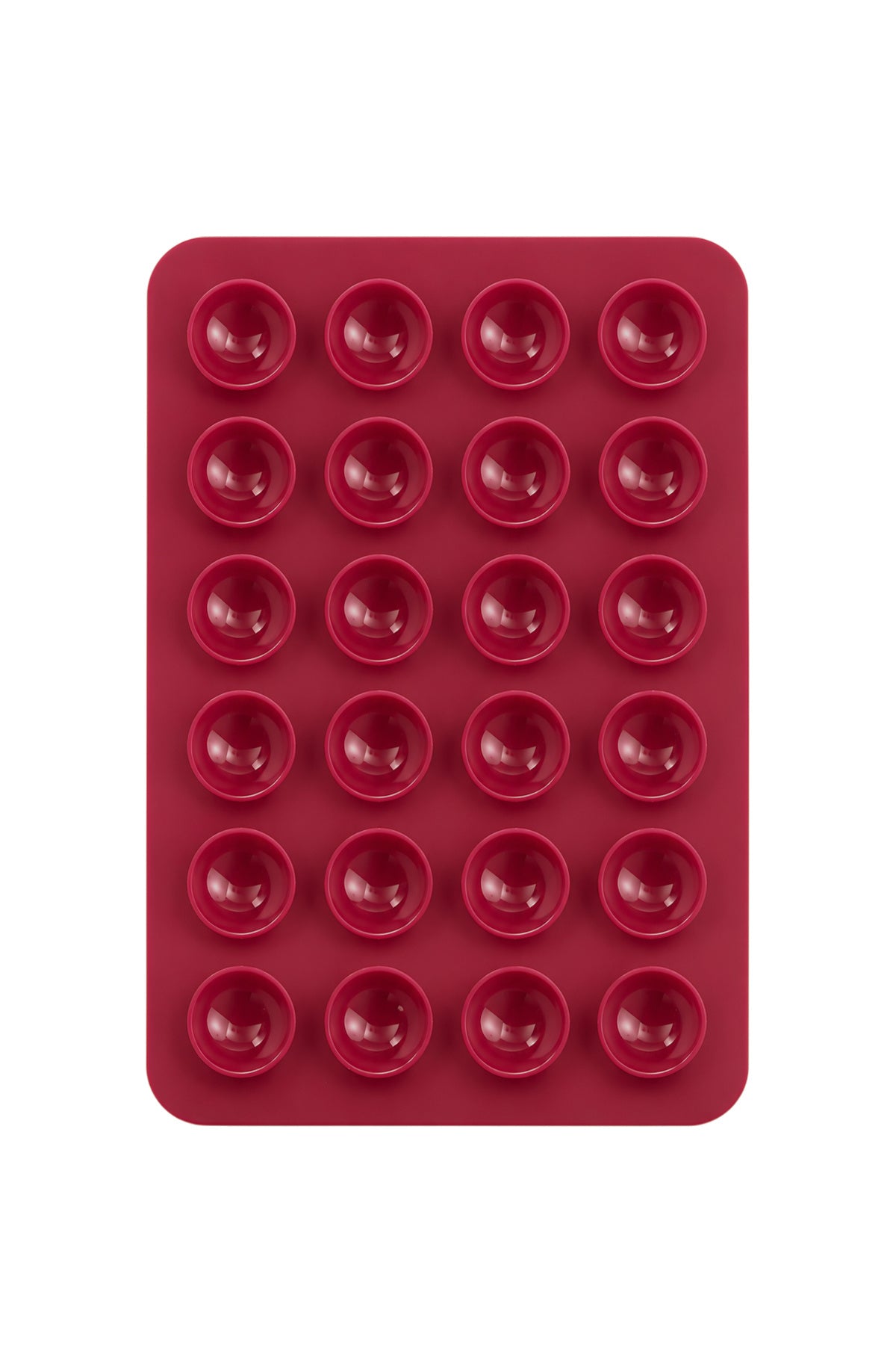 Telefon Arkası Vantuzlu Silikon Tutucu Sticker - Bordo ürün görseli