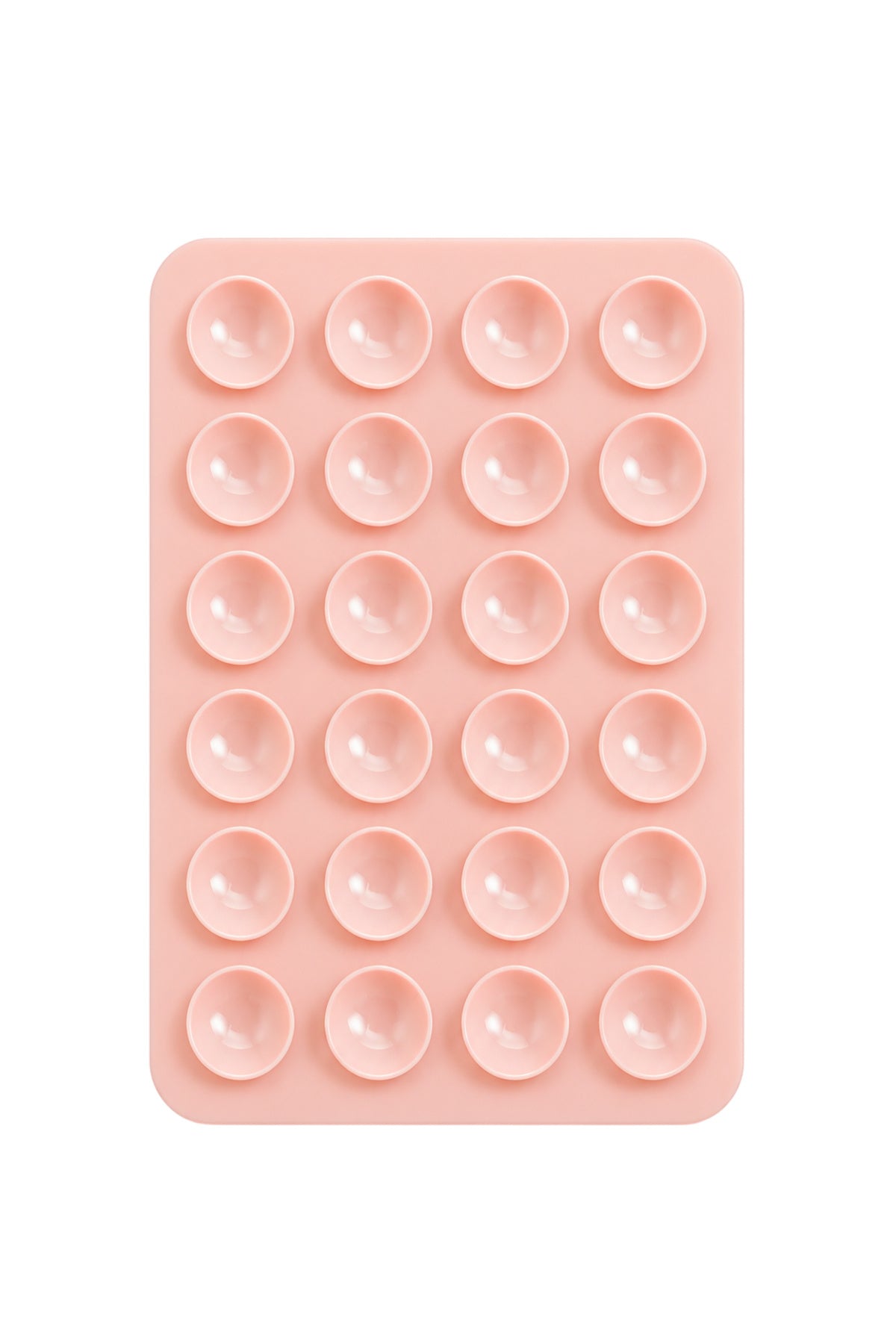 Telefon Arkası Vantuzlu Silikon Tutucu Sticker - Pudra Pembe ürün görseli