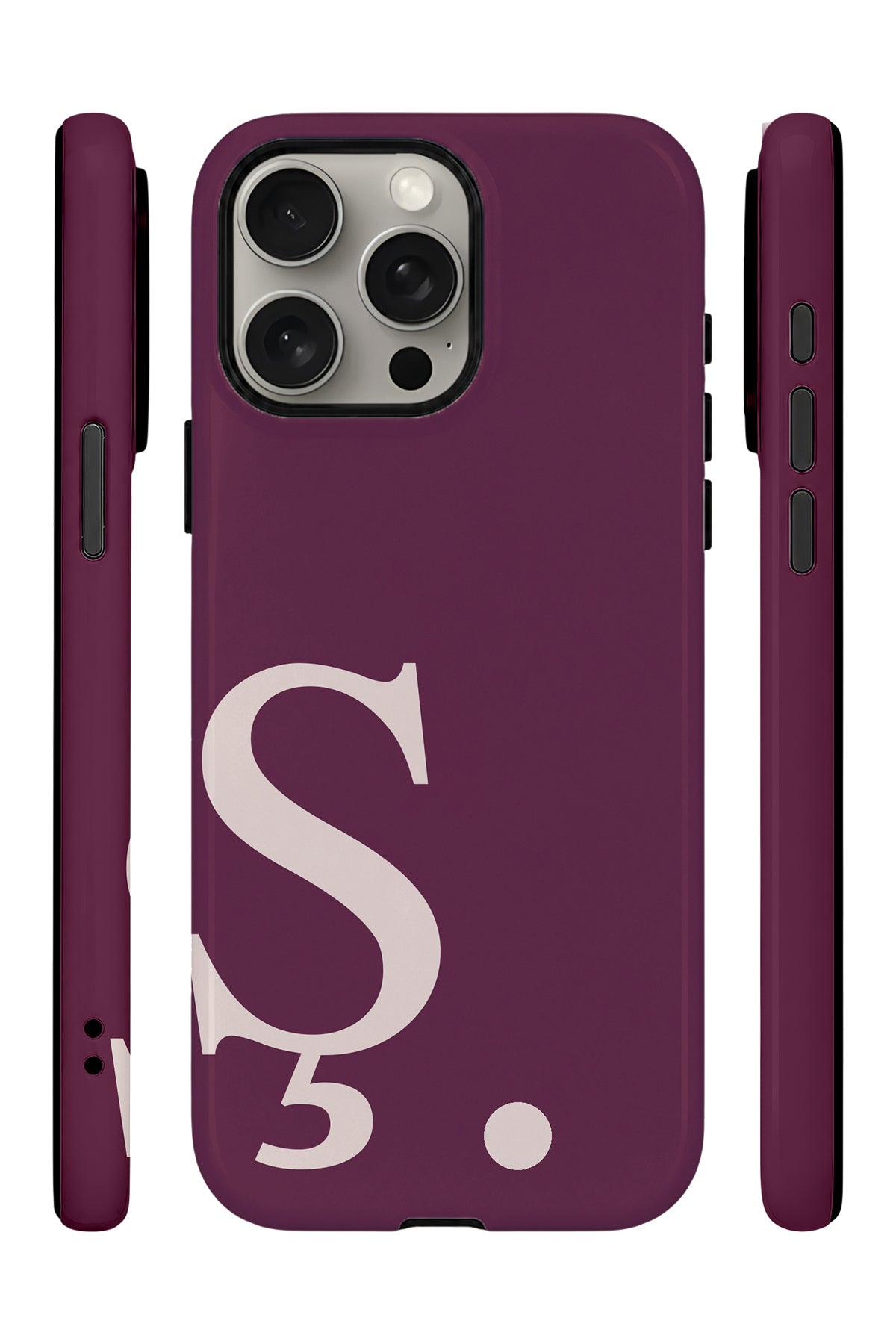 iPhone 15 Pro Vorian Wine Blush Ş - Yan