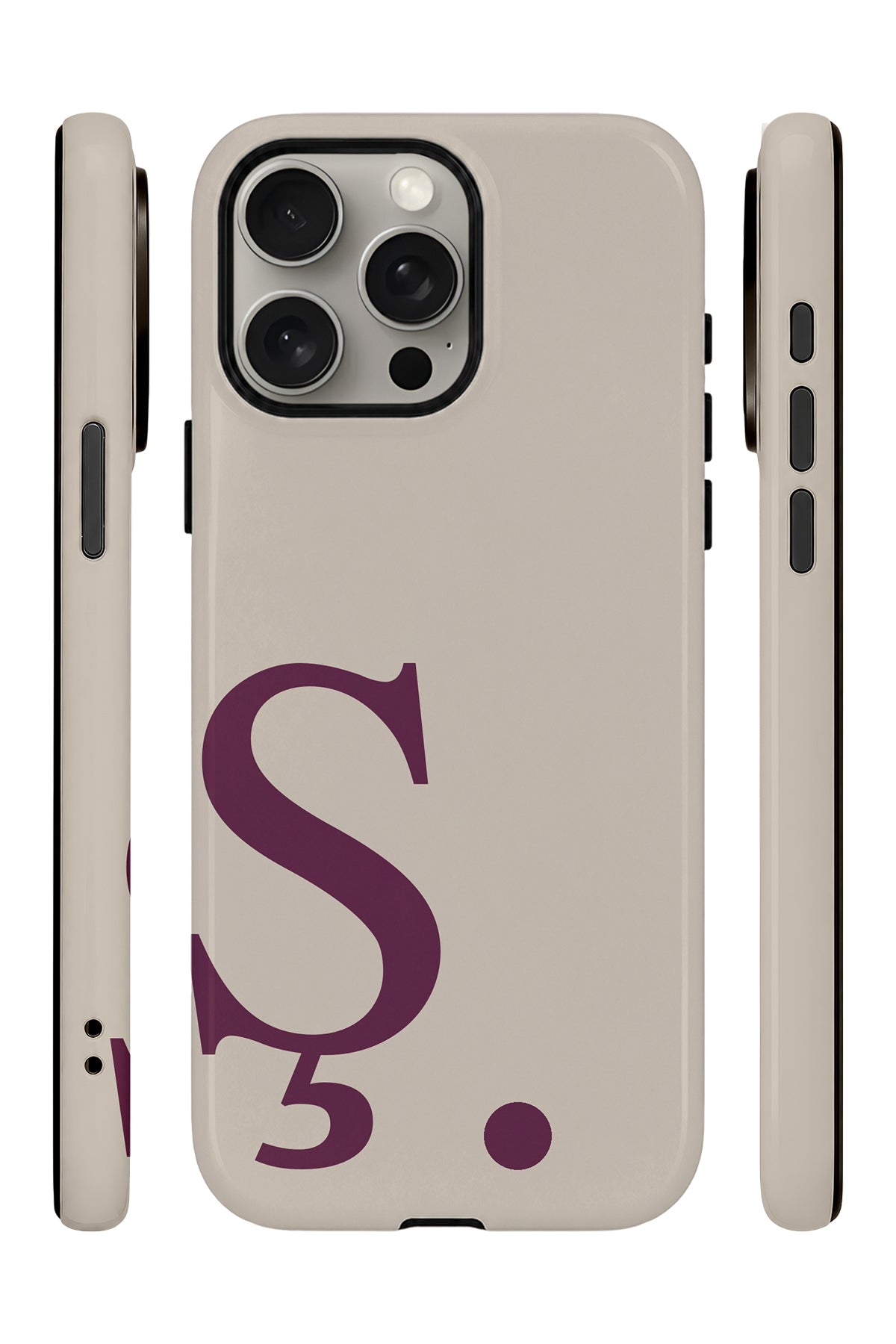 iPhone 15 Pro Vorian Greige Wine Ş - Yan