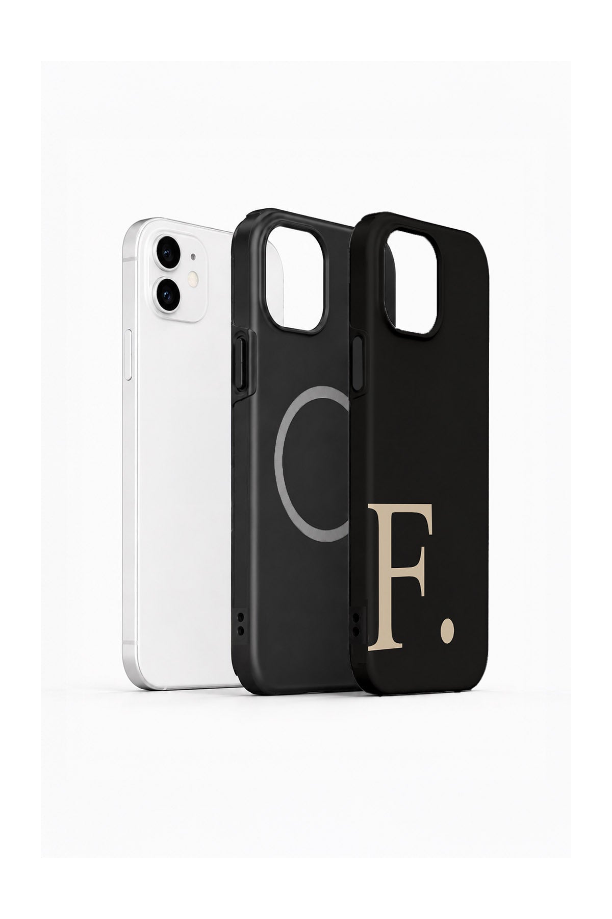 iPhone 12 Vorian Noir Beige F - MagSafe Katmanlı