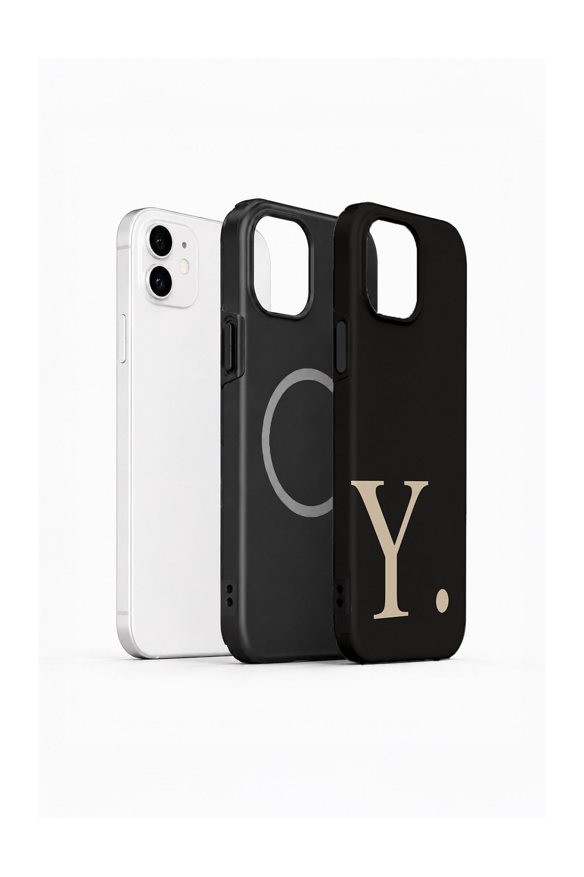 iPhone 12 Vorian Noir Beige Y - MagSafe Katmanlı