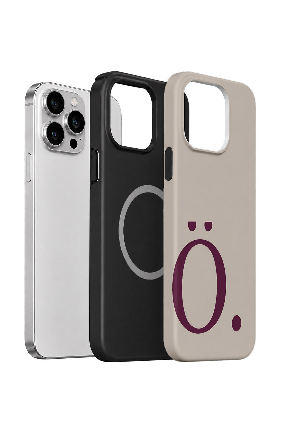 iPhone 15 Pro Max Vorian Greige Wine Ö - MagSafe Katmanlı