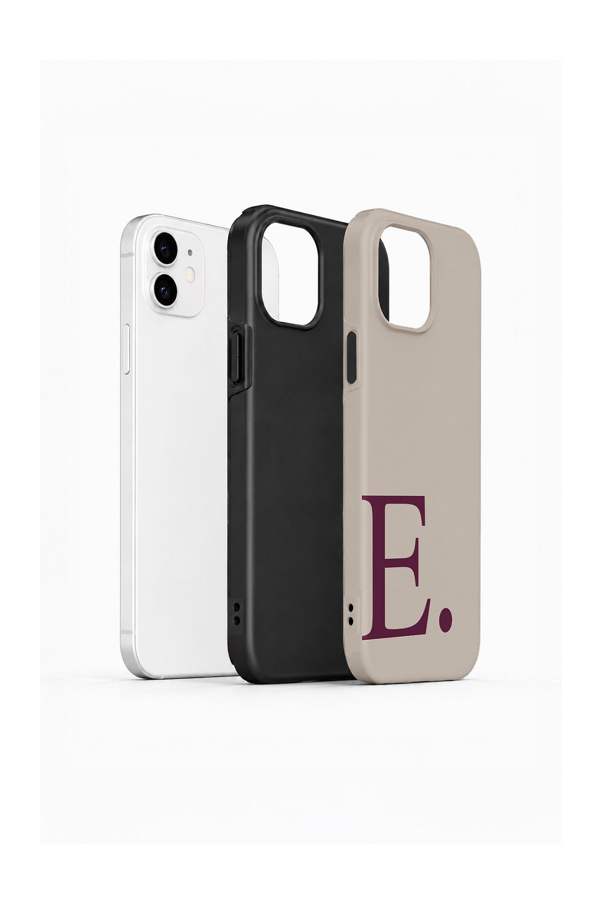 iPhone 12 Vorian Greige Wine E - Standart Katmanlı