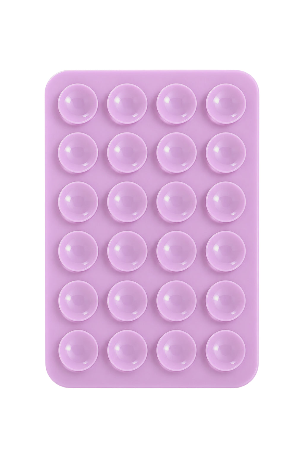 Telefon Arkası Vantuzlu Silikon Tutucu Sticker - Açık Mor ürün görseli