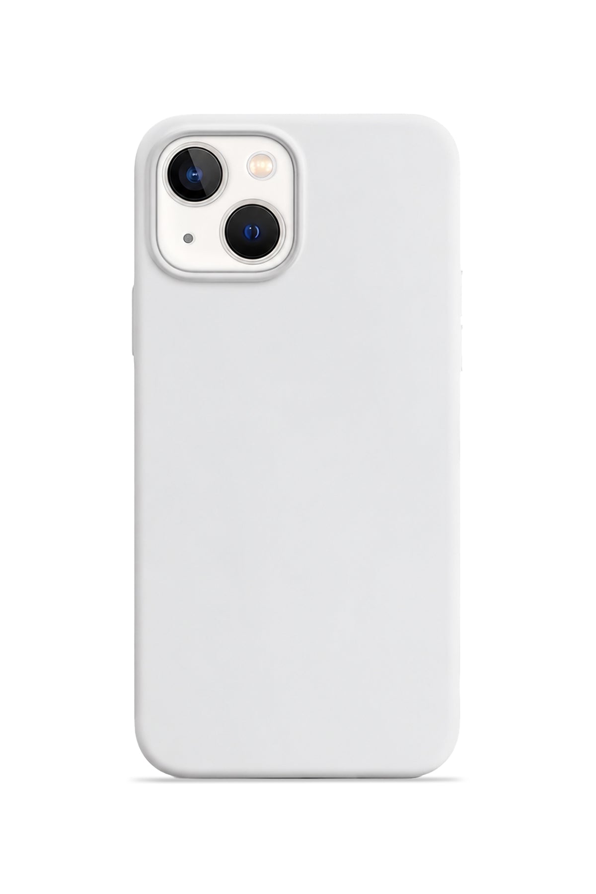 iPhone 15 Soft Touch Lansman Silikon Kılıf Beyaz