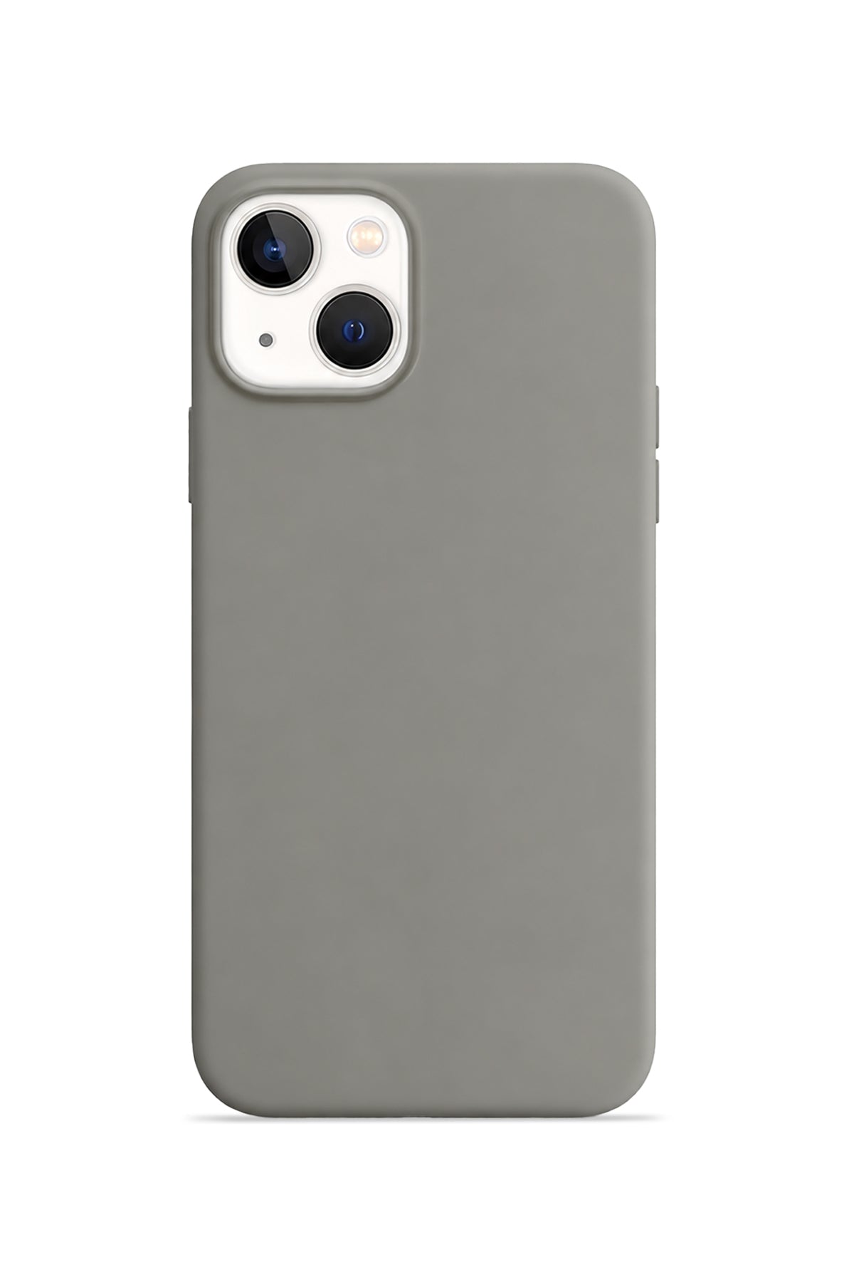 iPhone 15 Soft Touch Lansman Silikon Kılıf Gri