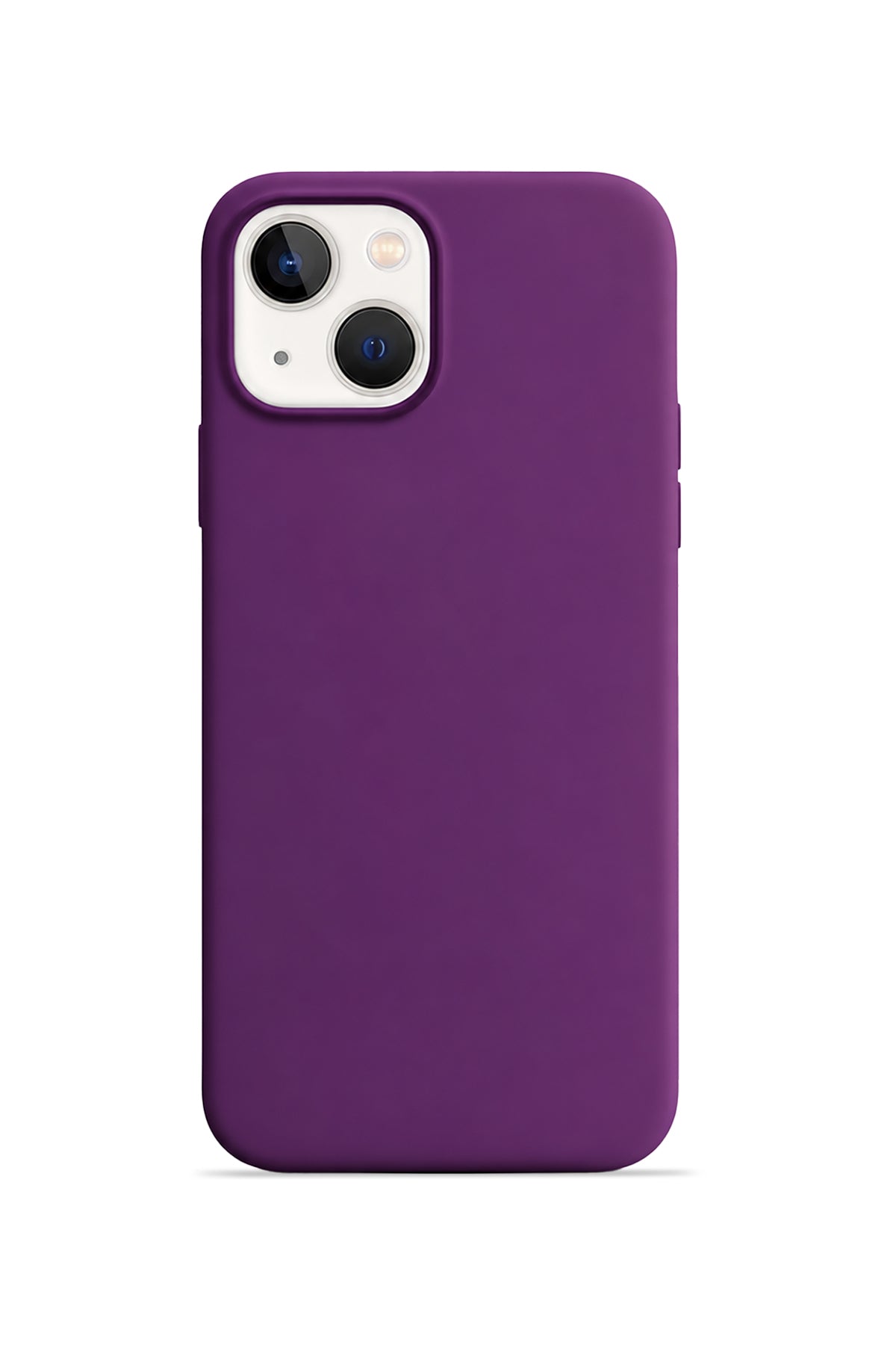 iPhone 15 Soft Touch Lansman Silikon Kılıf Mor