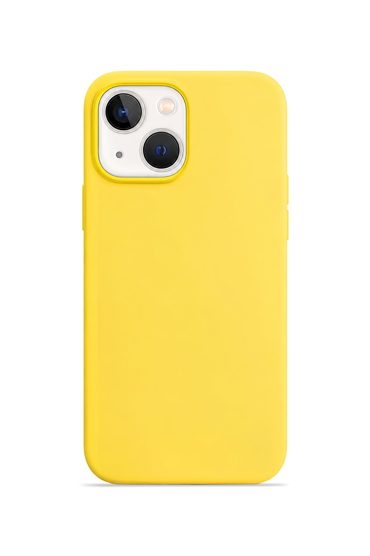 iPhone 15 Soft Touch Lansman Silikon Kılıf Sarı