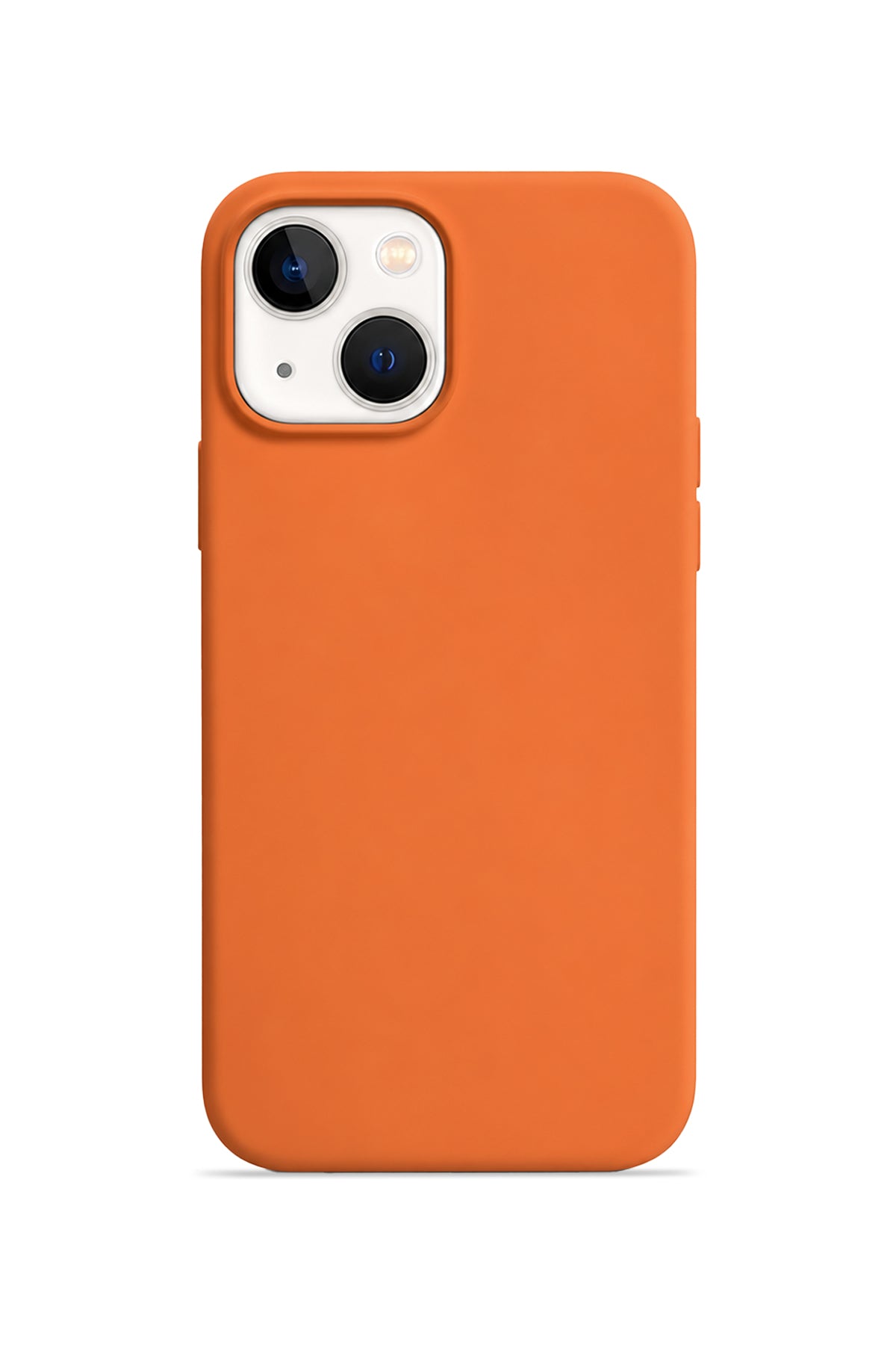 iPhone 15 Soft Touch Lansman Silikon Kılıf Turuncu