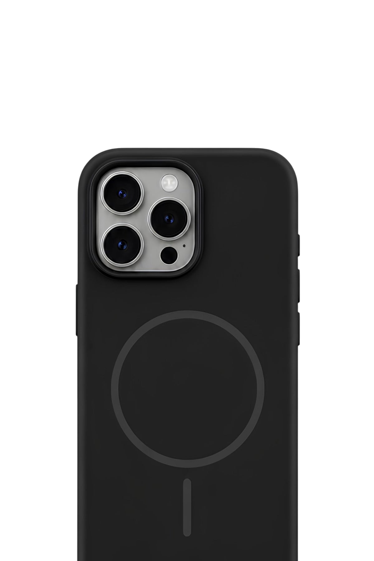 iPhone 16 Pro Mag Core Akıllı MagSafe Animasyonlu Silikon Kılıf Siyah