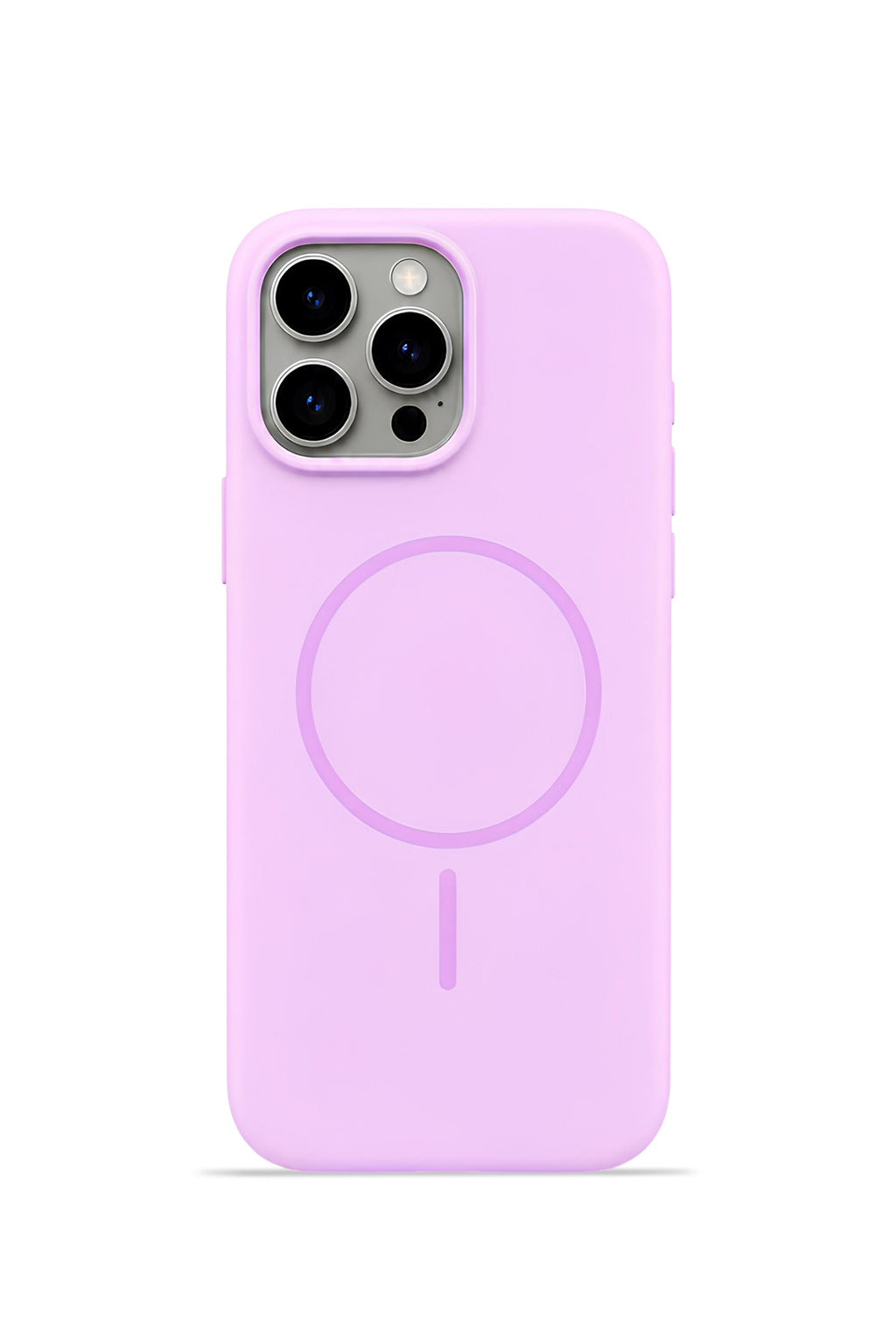 iPhone 15 Pro Mag Core Akıllı MagSafe Animasyonlu Silikon Kılıf Lila