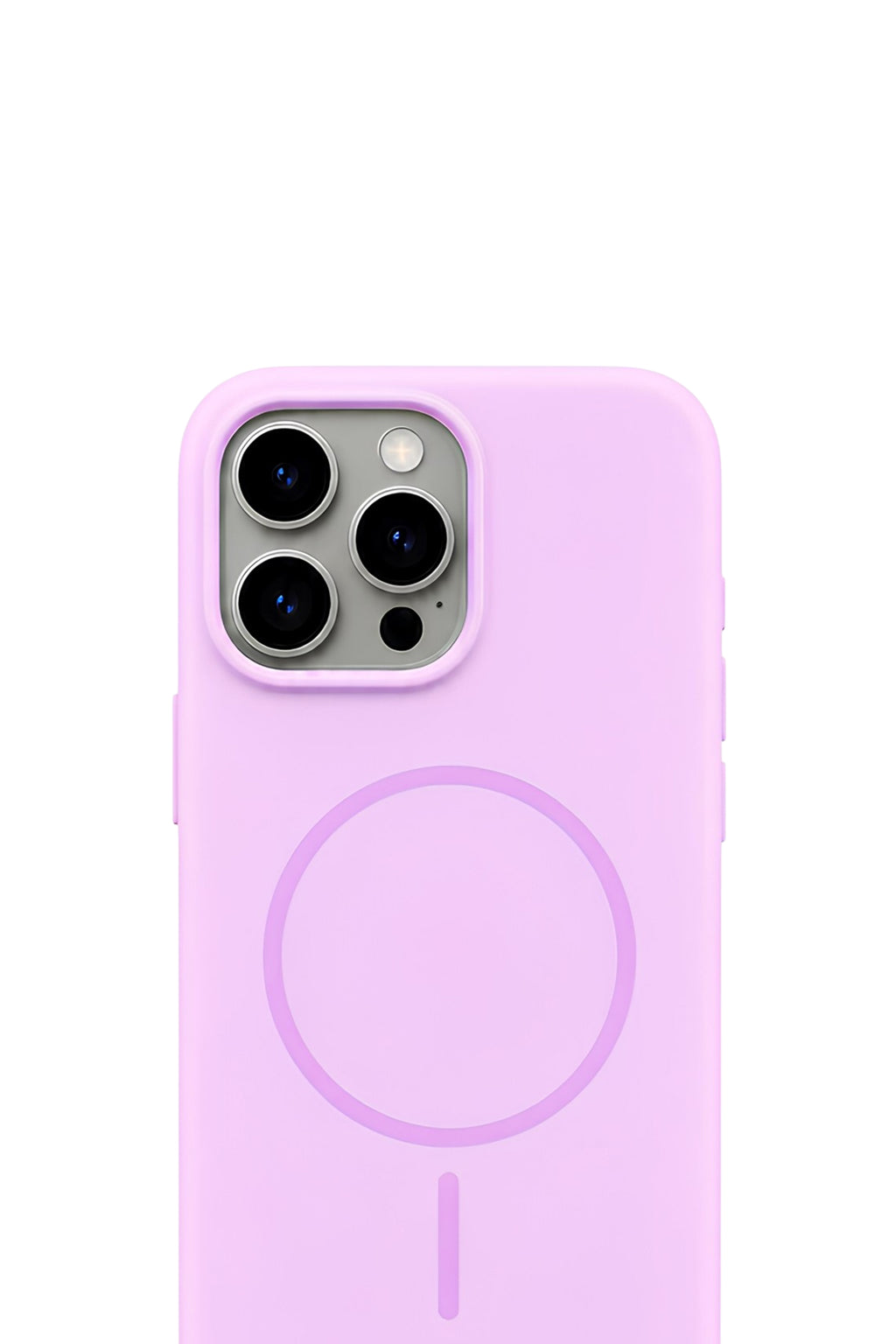 iPhone 15 Pro Mag Core Akıllı MagSafe Animasyonlu Silikon Kılıf Lila