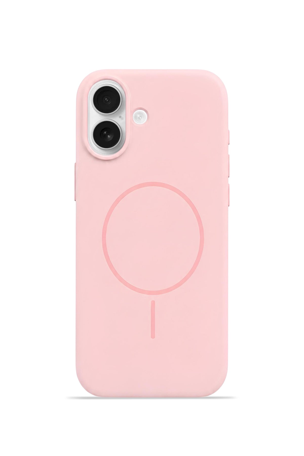 iPhone 17 Mag Core Akıllı MagSafe Animasyonlu Silikon Kılıf Açık Pembe