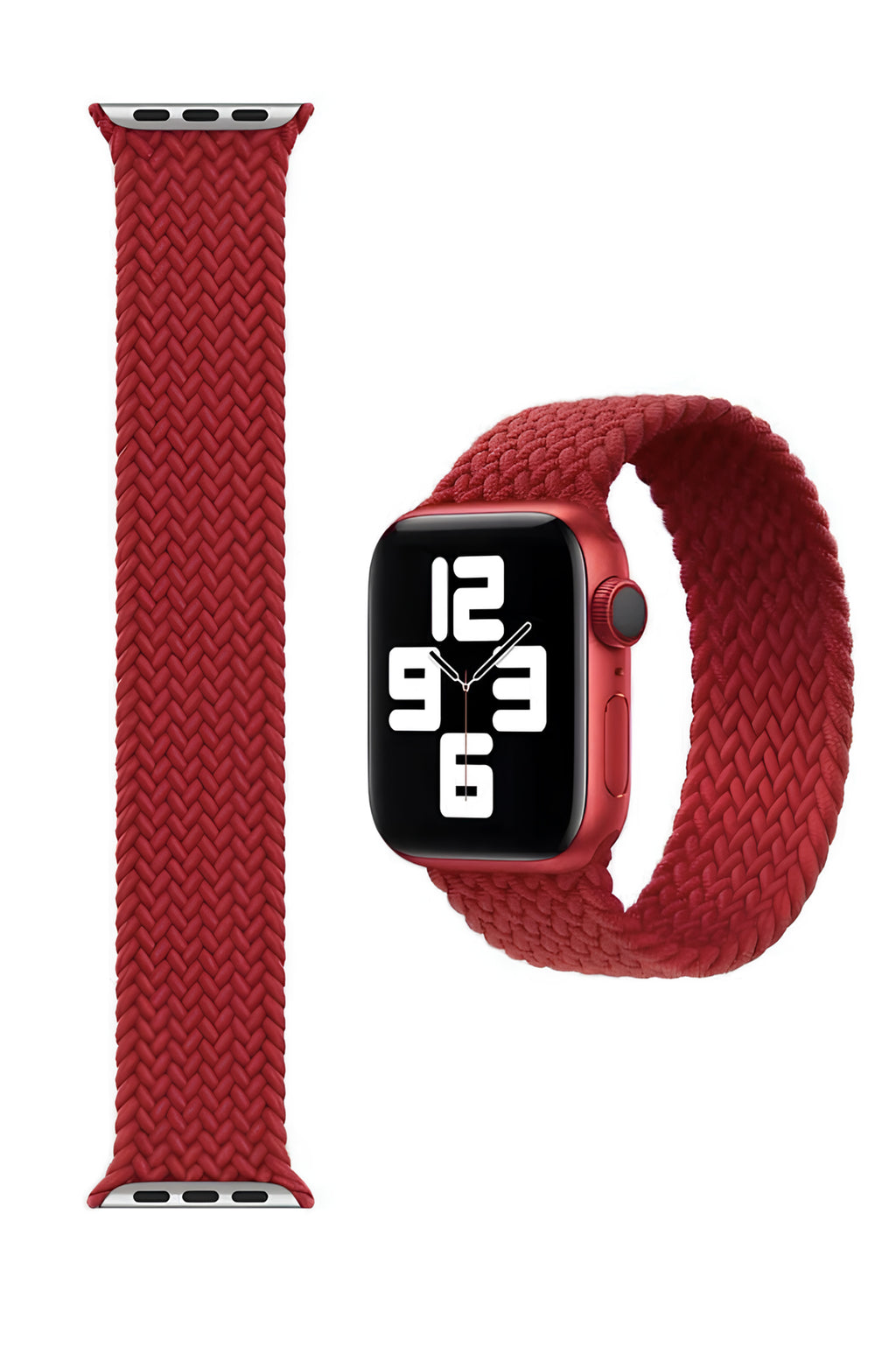 Apple Watch Hasır Kordon Kırmızı