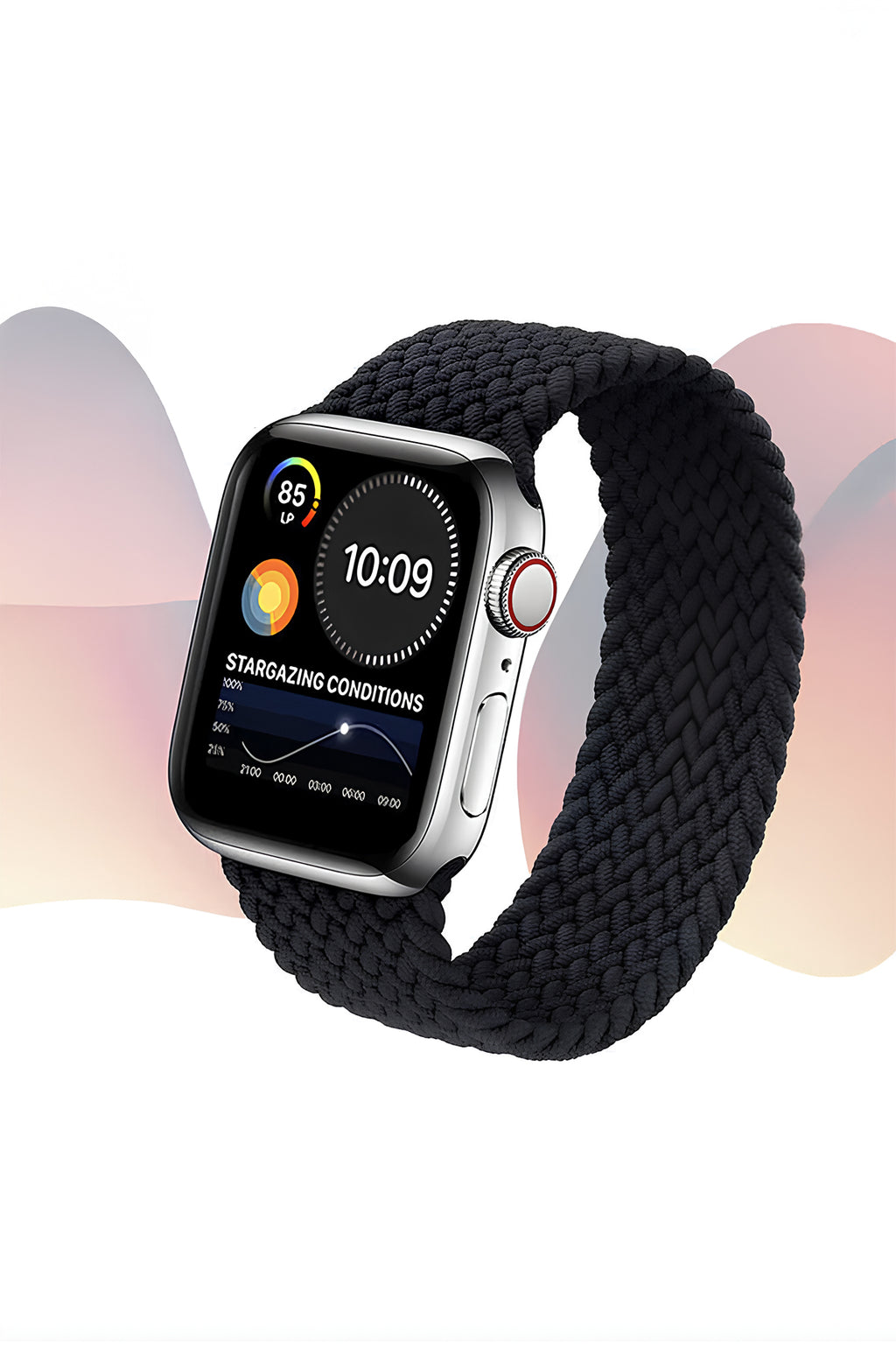 Apple Watch Hasır Kordon Kömür