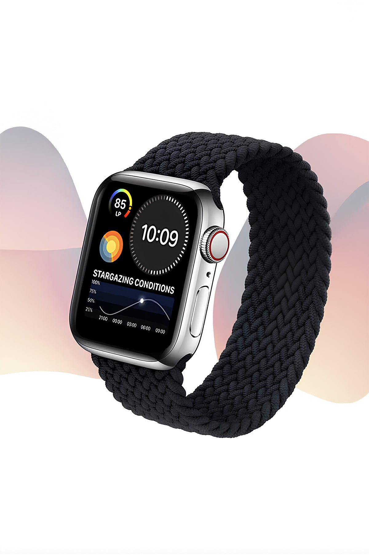 Apple Watch Hasır Kordon Kömür