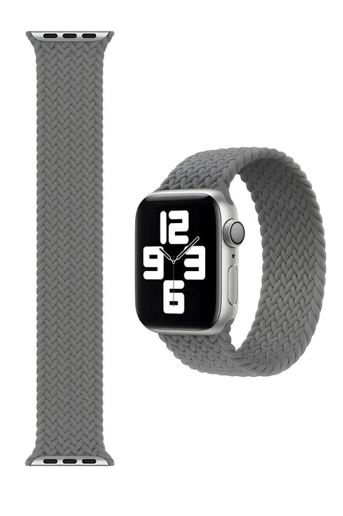 Apple Watch Hasır Kordon Gri