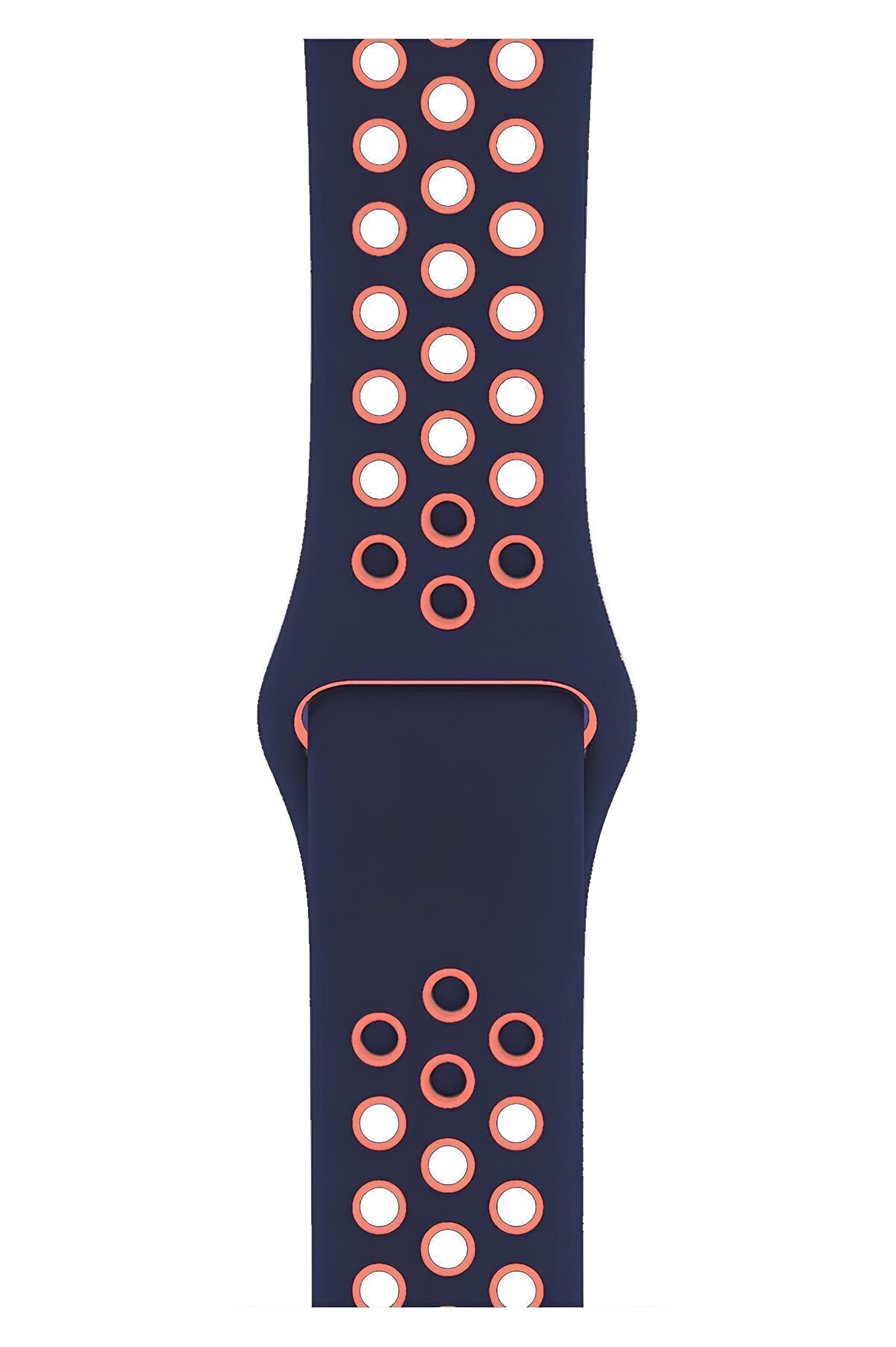 Apple Watch Series  Fileli Kordon Lacivert-Pembe