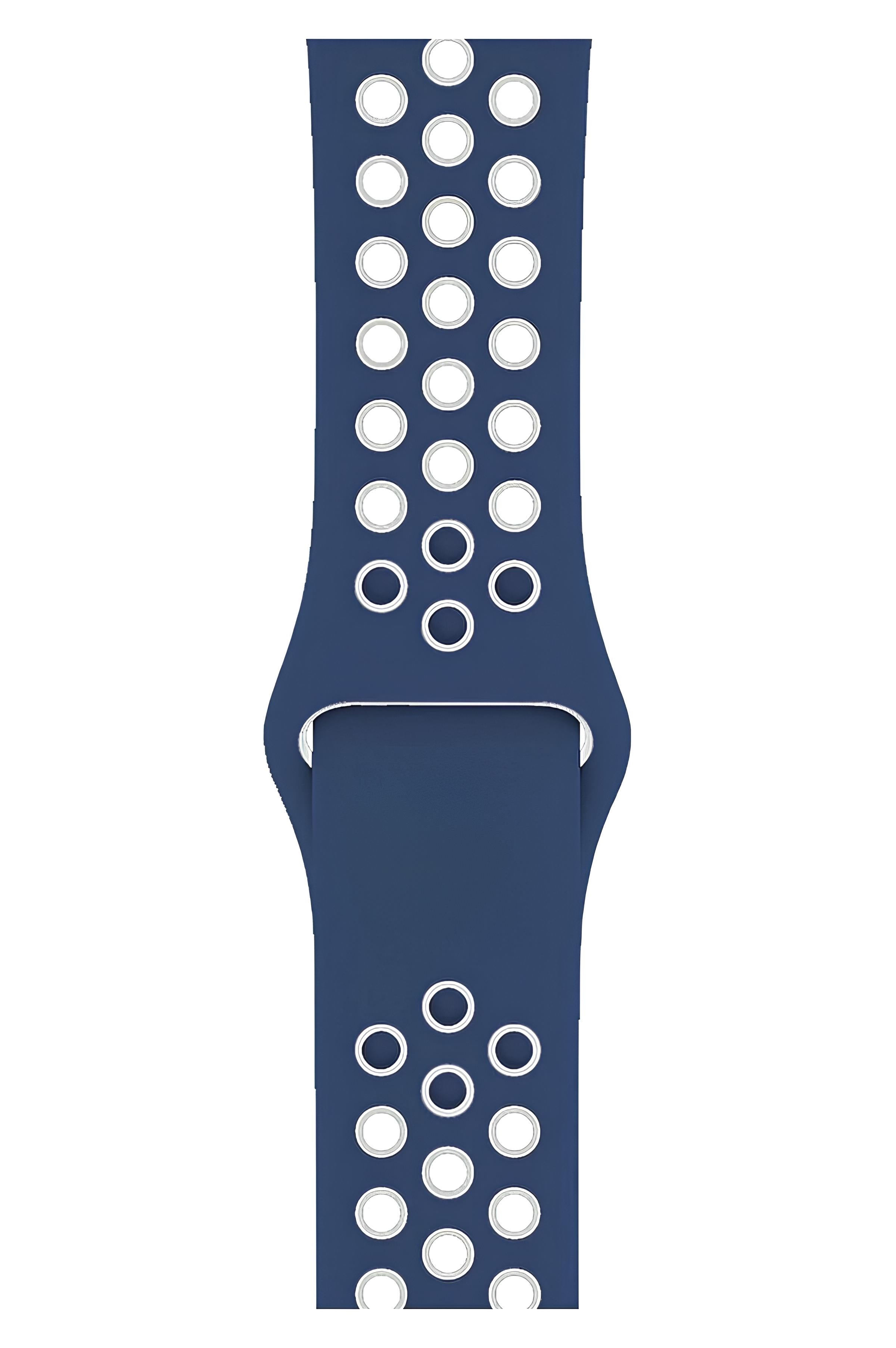 Apple Watch Series Fileli Kordon Lacivert-Beyaz