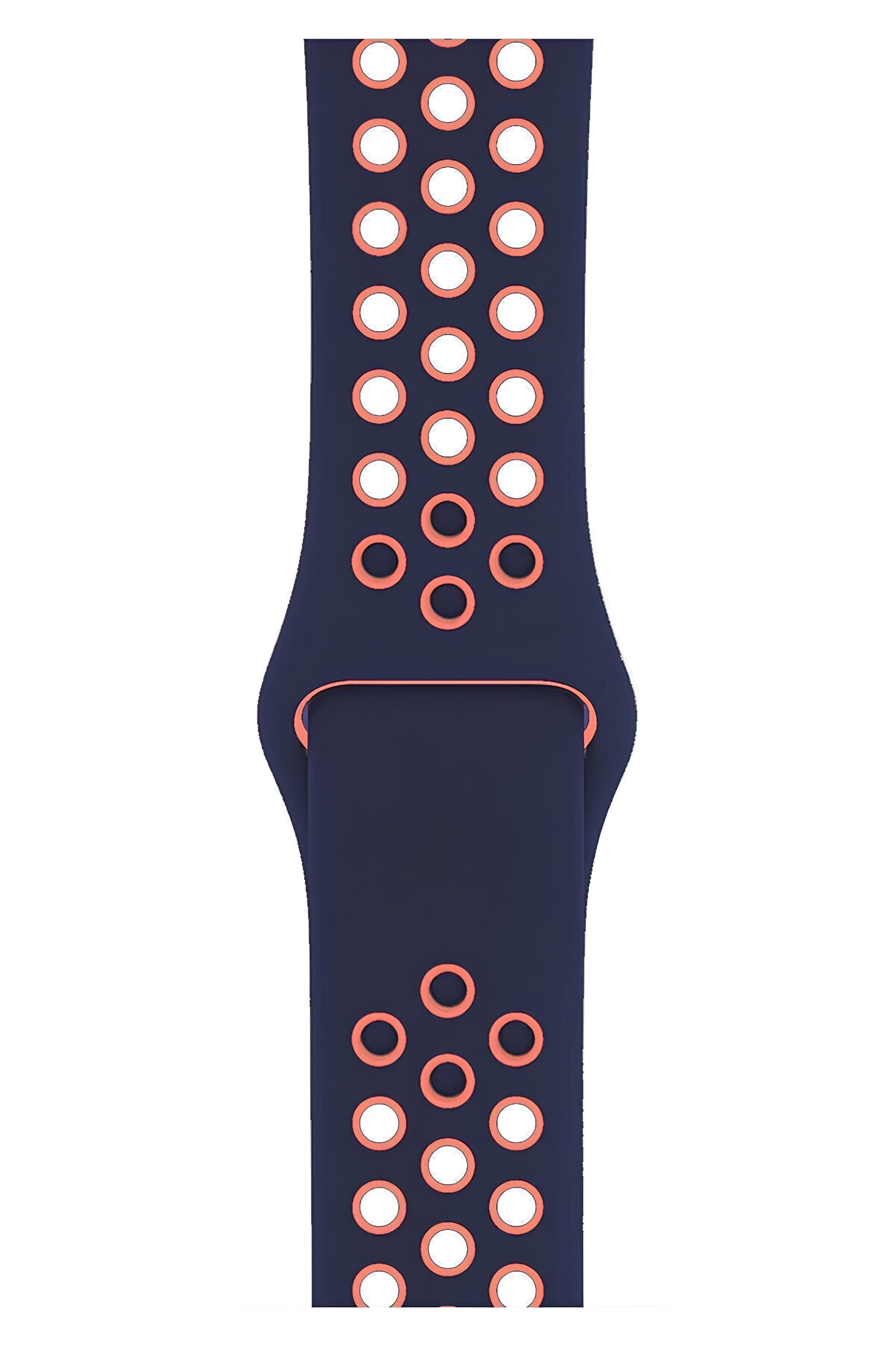 Apple Watch Series Fileli Kordon Lacivert-Pembe