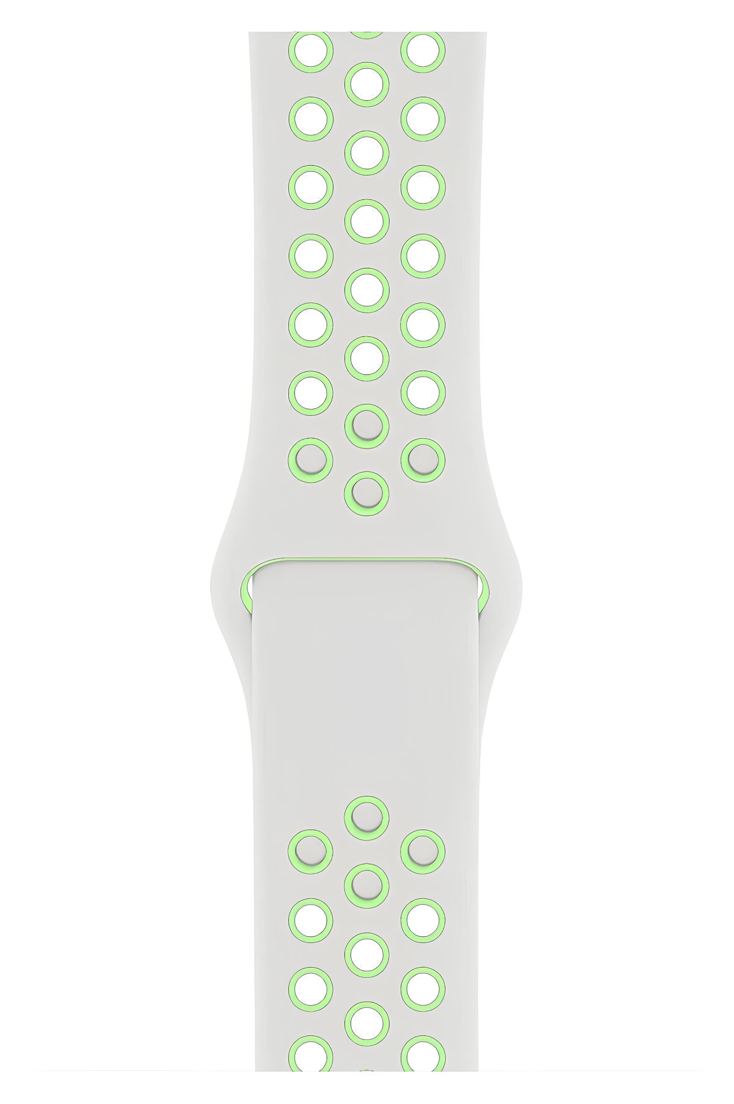 Apple Watch Series Fileli Kordon Beyaz-Yeşil