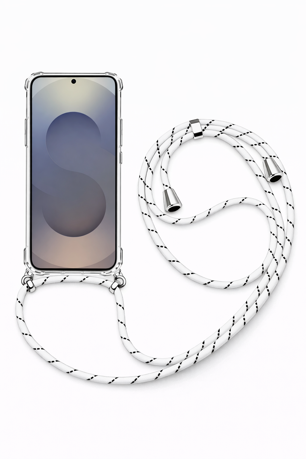 Samsung Askılı Tank Şeffaf Kılıf Beyaz