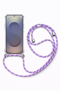 Samsung Askılı Tank Şeffaf Kılıf Lila
