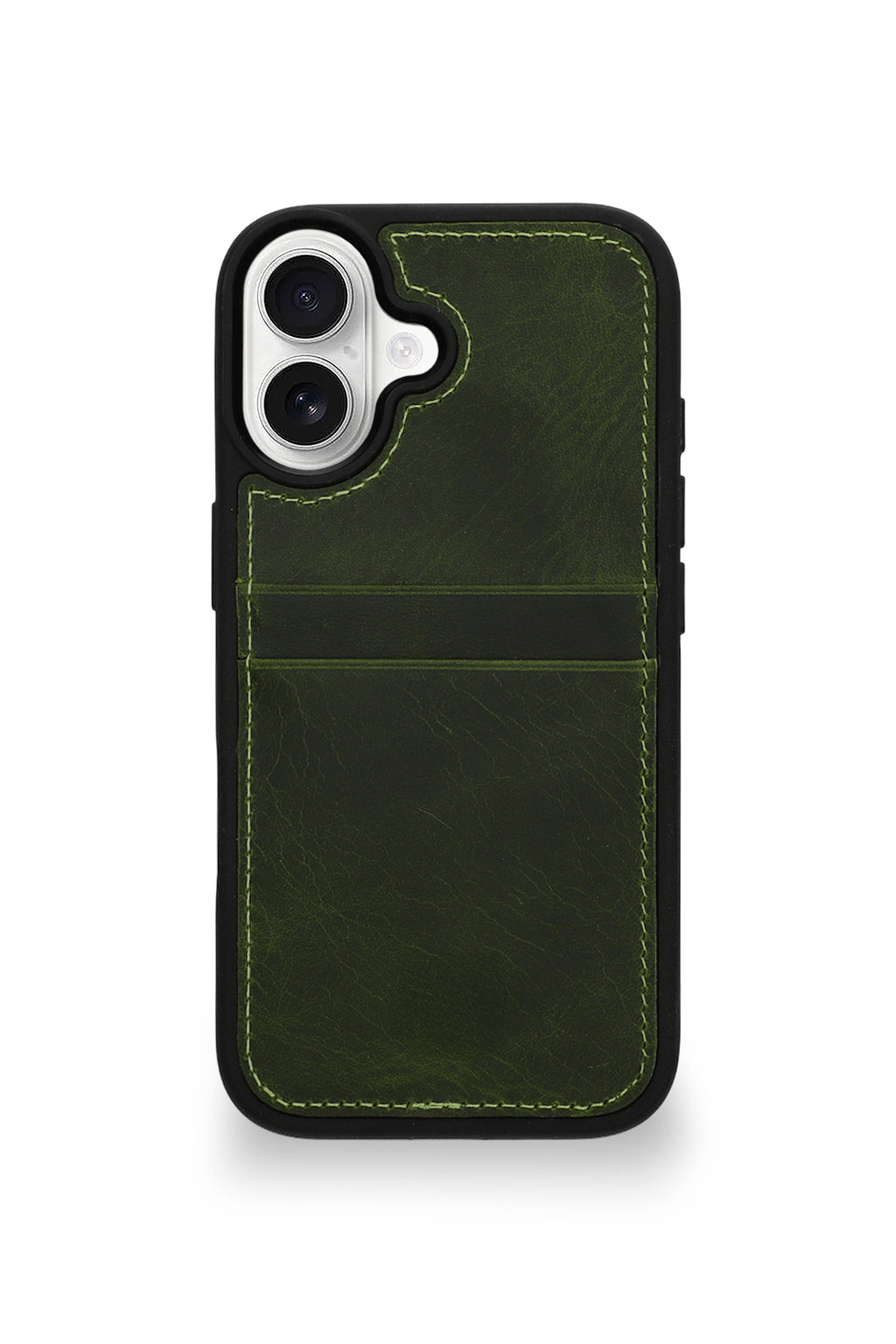 Vintage Wallet Kartlıklı Premium Deri Kılıf iPhone 17 Vintage Wallet Haki