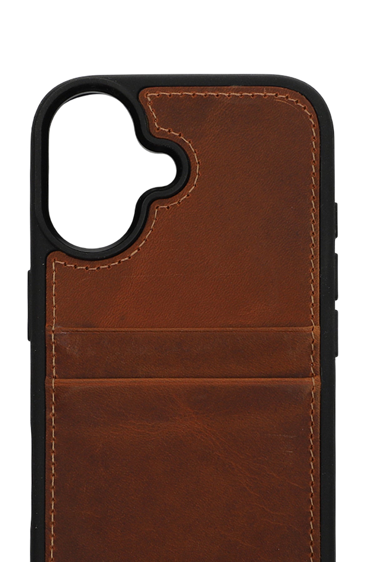 Vintage Wallet Kartlıklı Premium Deri Kılıf iPhone 17 Eskitme Taba