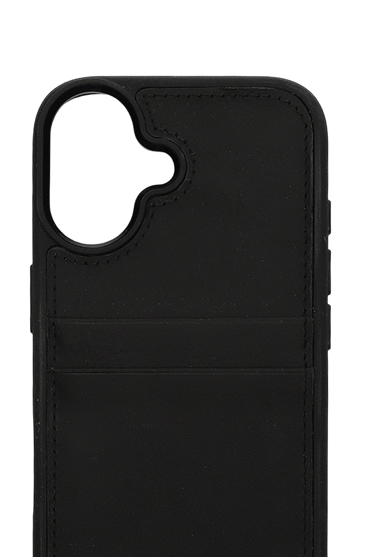 Vintage Wallet Kartlıklı Premium Deri Kılıf iPhone 17 Mat Siyah