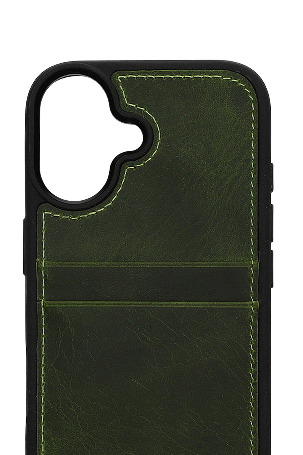 Vintage Wallet Kartlıklı Premium Deri Kılıf iPhone 17 Vintage Wallet Haki