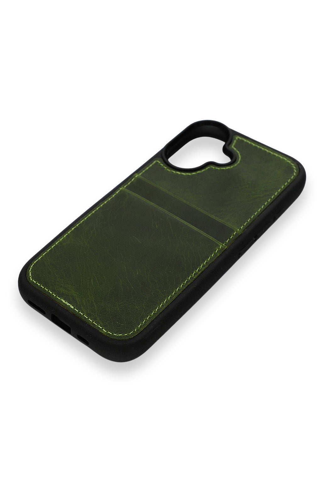 Vintage Wallet Kartlıklı Premium Deri Kılıf iPhone 17 Vintage Wallet Haki