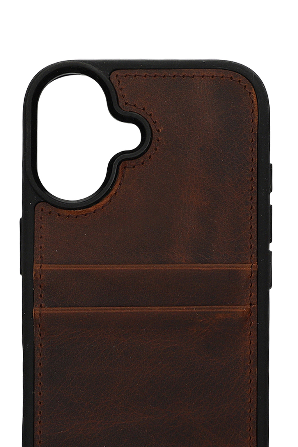 Vintage Wallet Kartlıklı Premium Deri Kılıf iPhone 17 Antik Kahve
