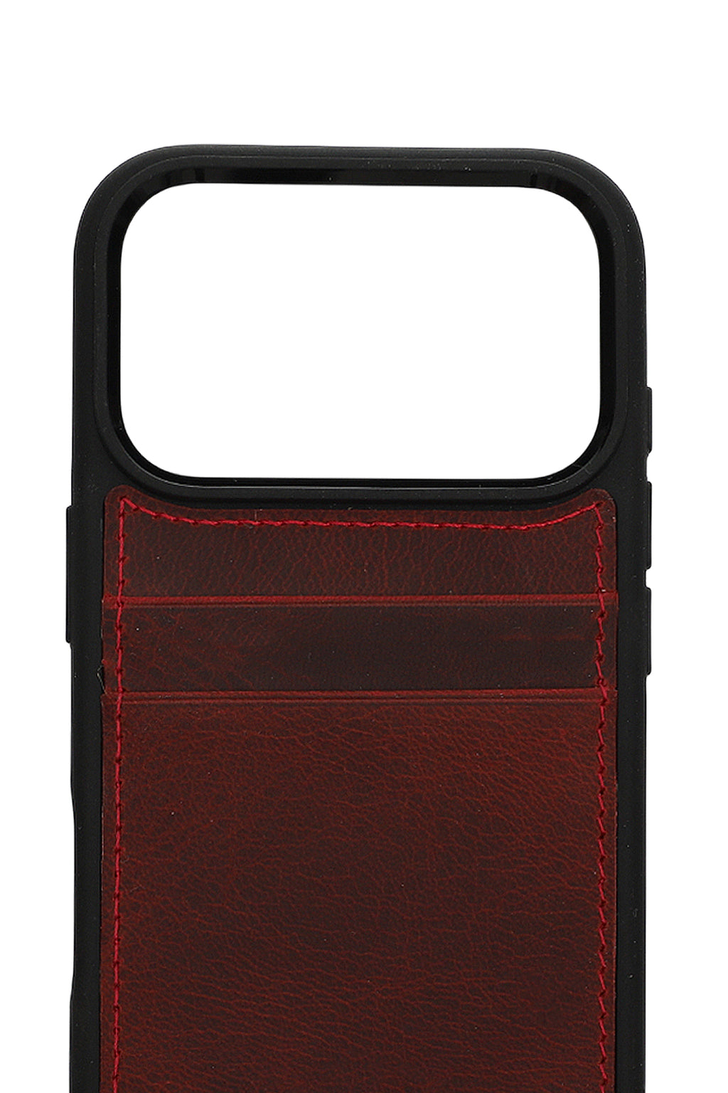Vintage Wallet Kartlıklı Premium Deri Kılıf iPhone 17 Pro Rustik Bordo