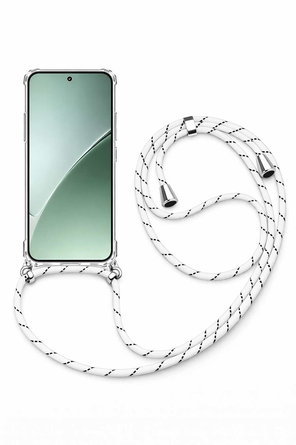 Xiaomi Askılı Tank Şeffaf Kılıf Beyaz