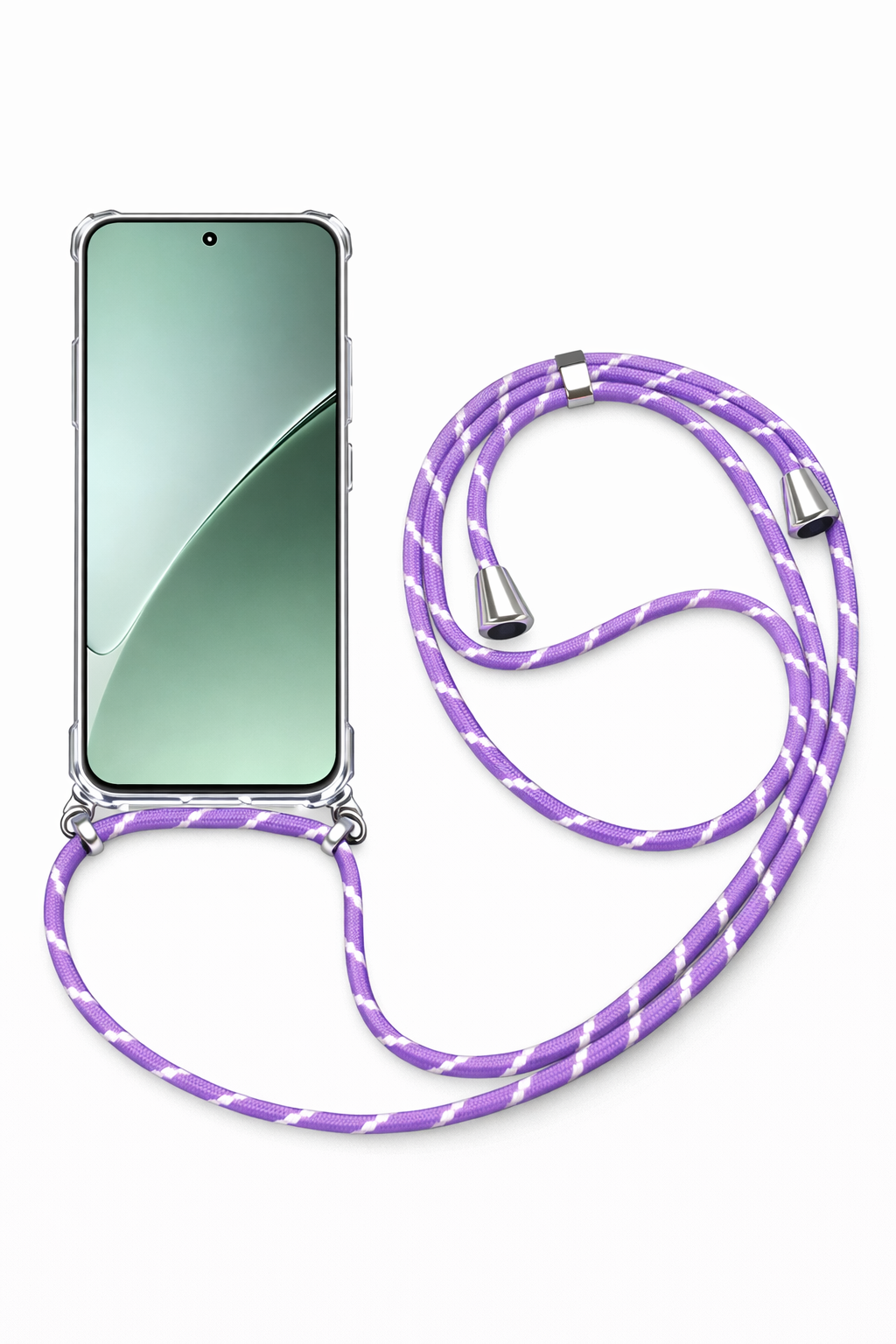 Xiaomi Askılı Tank Şeffaf Kılıf Lila