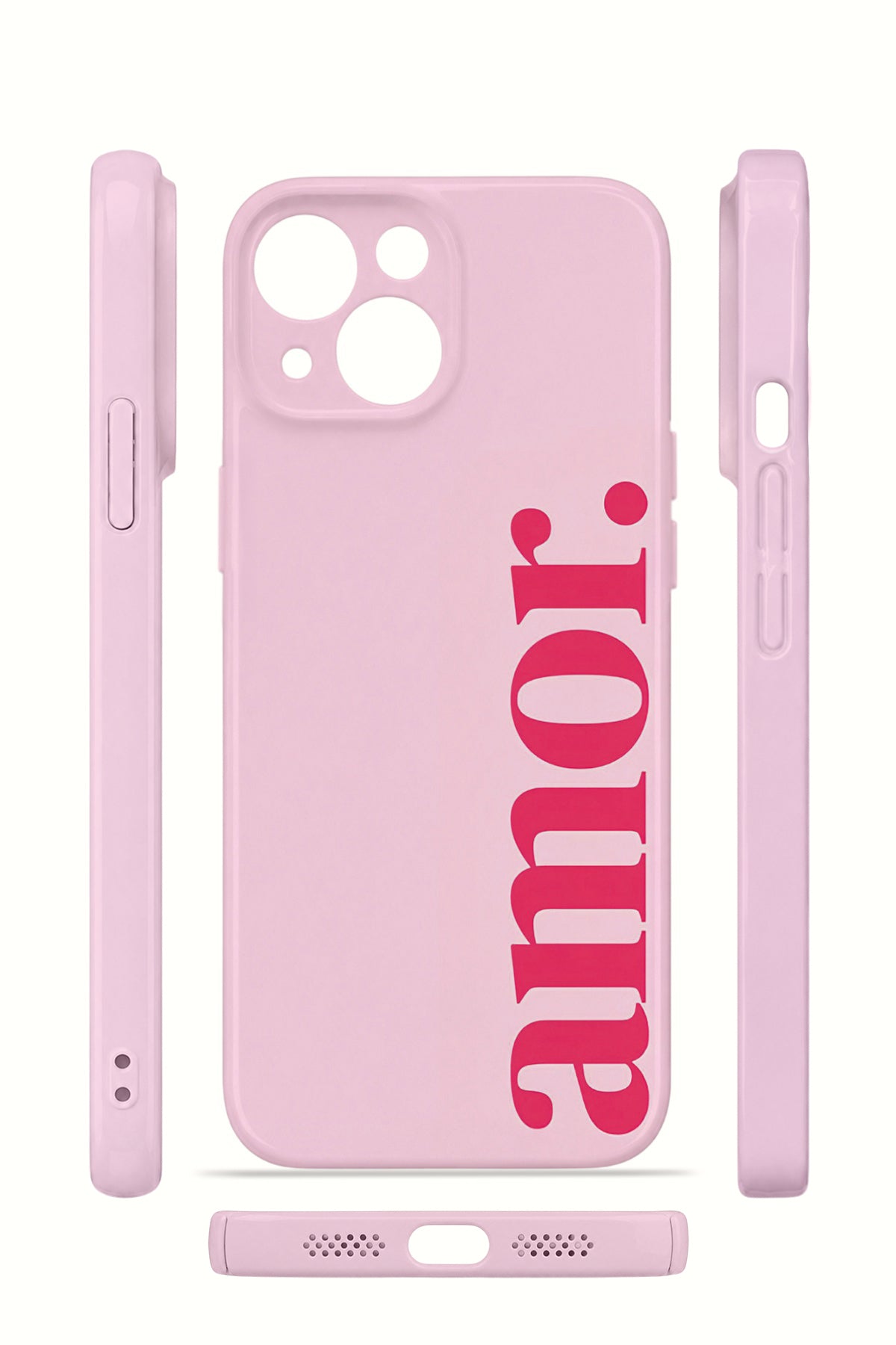 iPhone 15 Valestra İnce Kamera Korumalı Mika Kılıf Amor Sunset