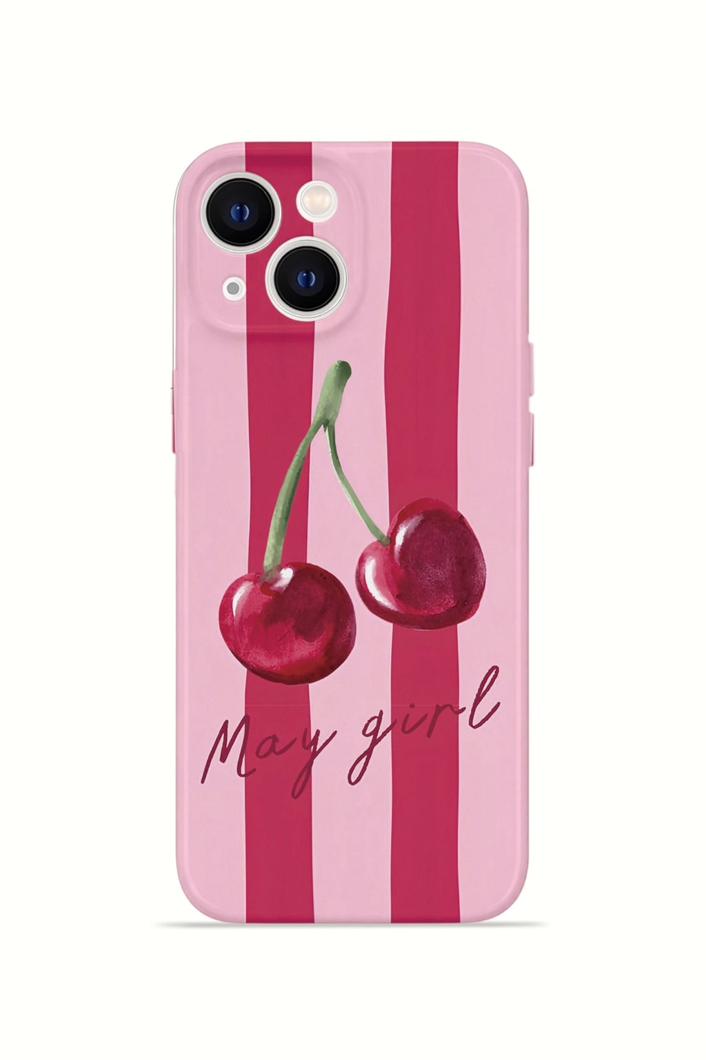 iPhone 14 Valestra İnce Kamera Korumalı Mika Kılıf Cherry Girl