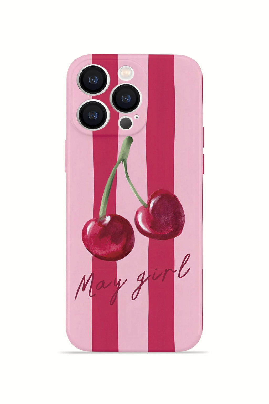 iPhone 12 Pro Valestra İnce Kamera Korumalı Mika Kılıf Cherry Girl