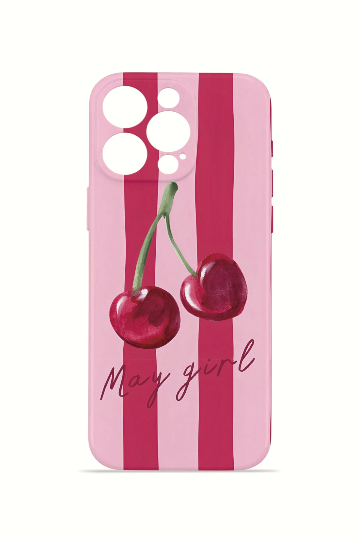 iPhone 15 Pro Valestra İnce Kamera Korumalı Mika Kılıf Cherry Girl