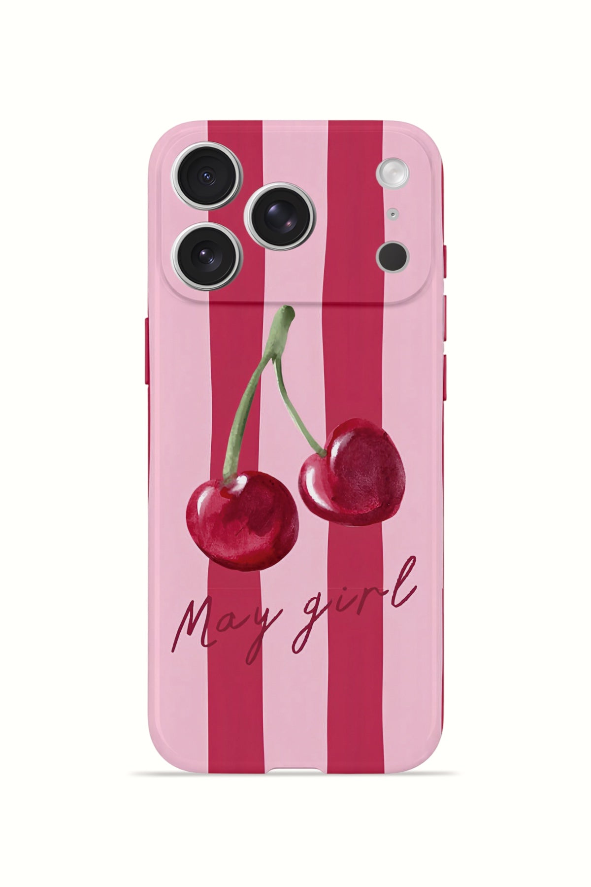 iPhone 17 Pro Max Valestra İnce Kamera Korumalı Mika Kılıf Cherry Girl