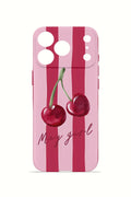 iPhone 17 Pro Max Valestra İnce Kamera Korumalı Mika Kılıf Cherry Girl