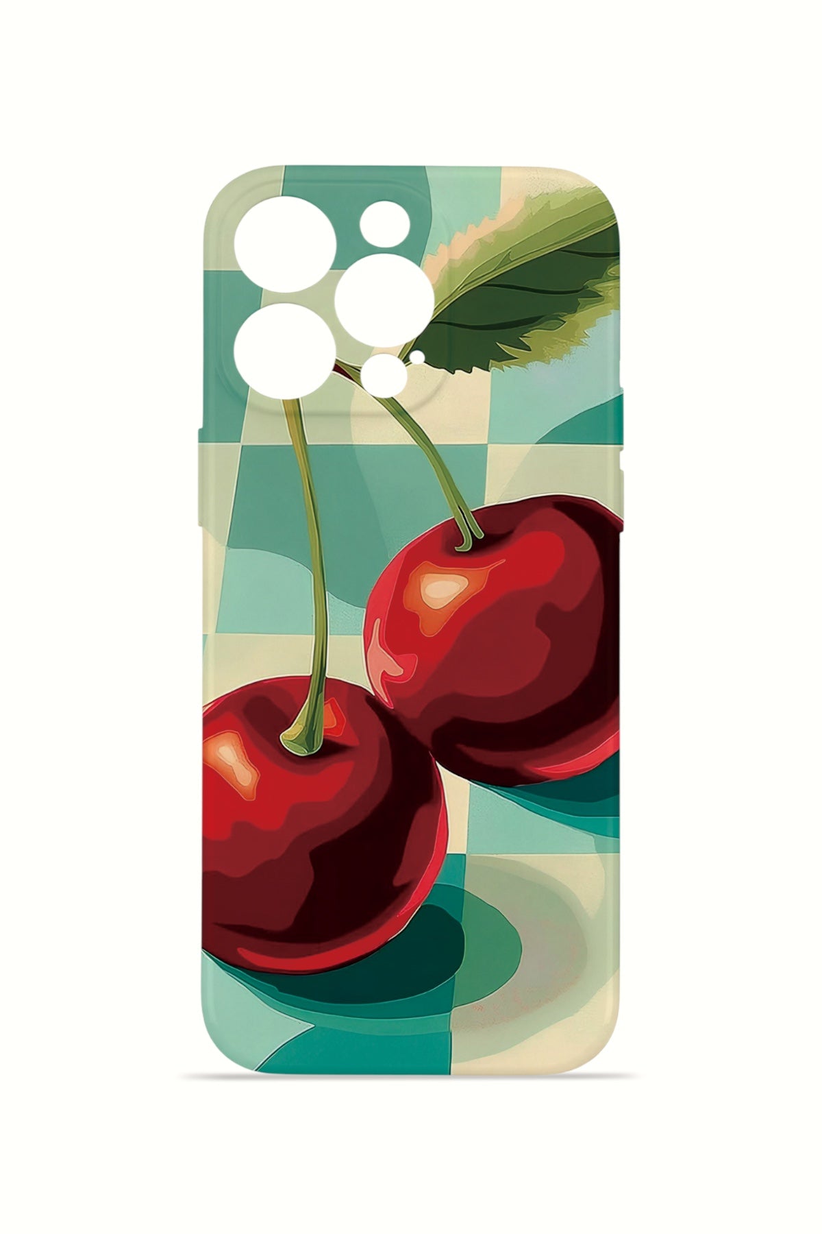 iPhone 14 Pro Max Valestra İnce Kamera Korumalı Mika Kılıf Cherry Picnic