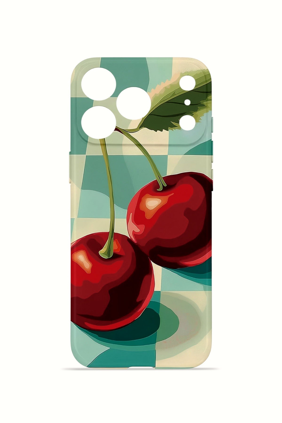iPhone 17 Pro Max Valestra İnce Kamera Korumalı Mika Kılıf Cherry Picnic