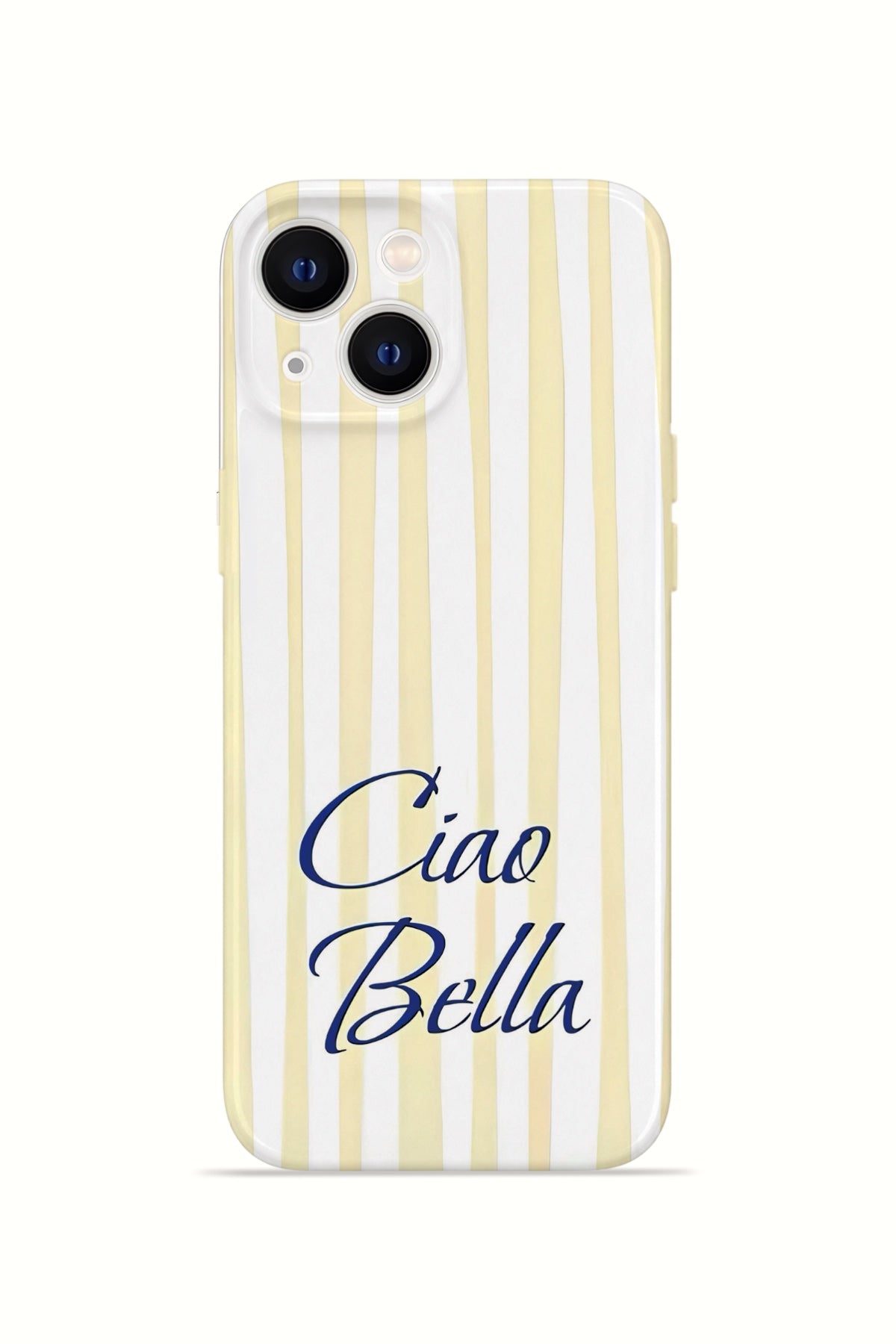 iPhone 13 Valestra İnce Kamera Korumalı Mika Kılıf Ciao Bella Lemon
