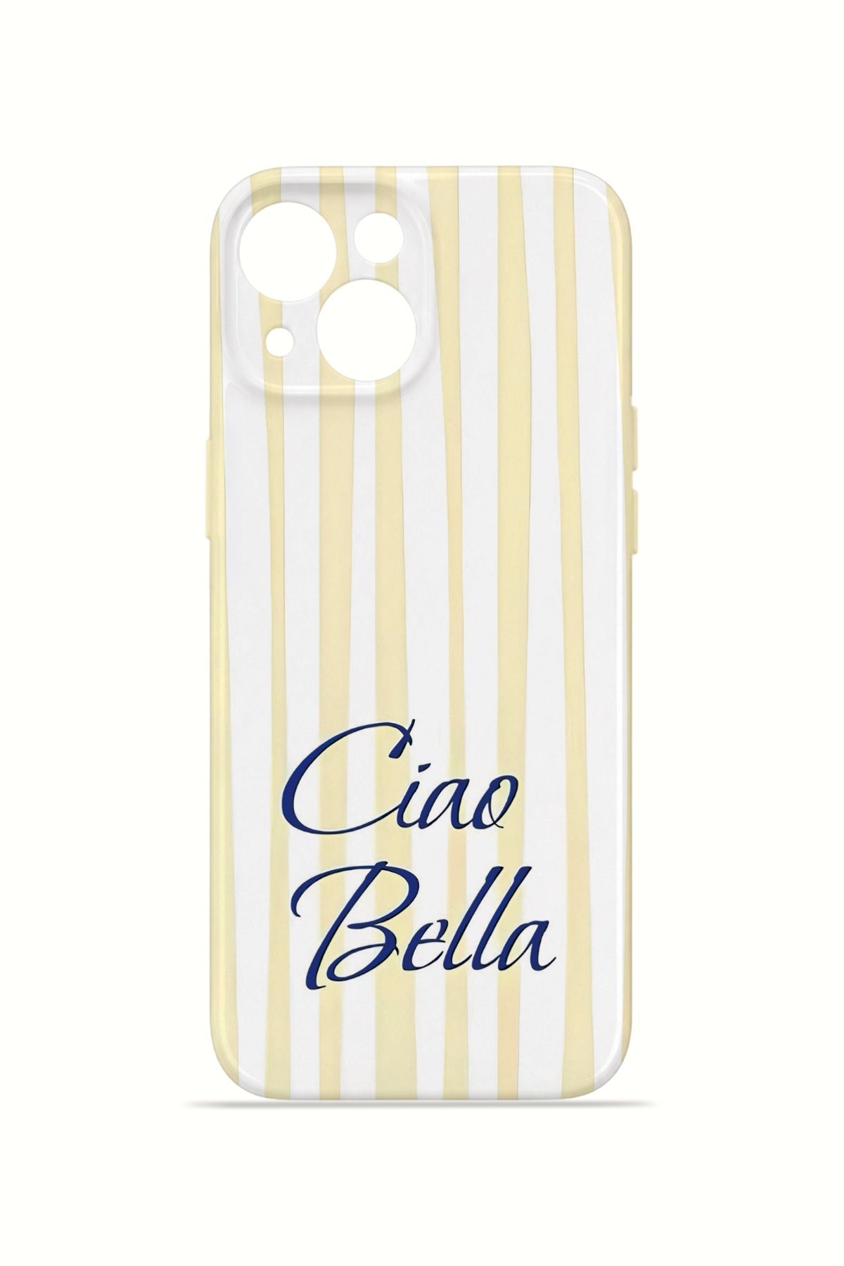 iPhone 13 Valestra İnce Kamera Korumalı Mika Kılıf Ciao Bella Lemon